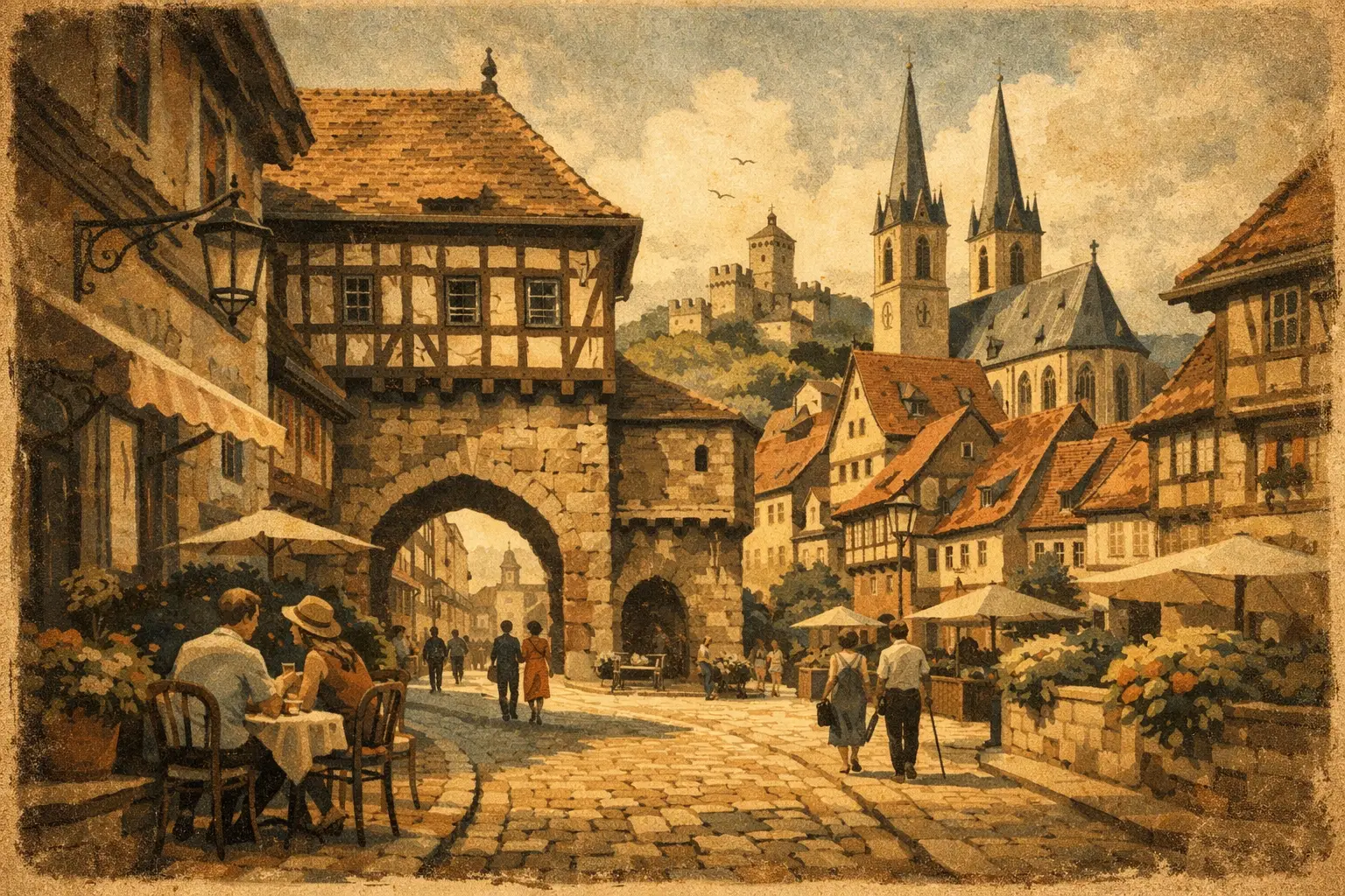 Urlaub in einer historischen Altstadt Thüringens